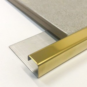 Stainless steel square tile profile